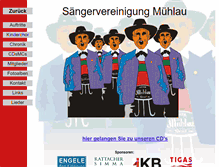 Tablet Screenshot of muehlauer-saenger.at